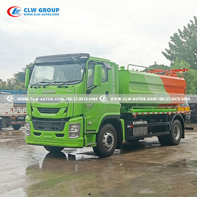 ISUZU FTR 8m³ Vacuum Suction Truck with 205HP Euro VI Engine and Water Tank Heating System