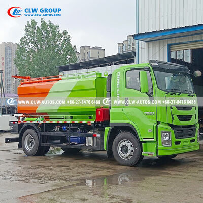 ISUZU FTR 8m³ Vacuum Suction Truck with 205HP Euro VI Engine and Water Tank Heating System