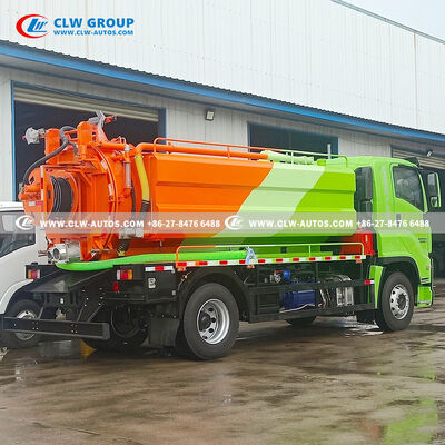 ISUZU FTR 8m³ Vacuum Suction Truck with 205HP Euro VI Engine and Water Tank Heating System