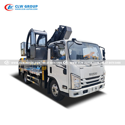 ISUZU 4x2 30-Meter Aerial Work Platform with 200kg Stainless Steel Bucket and Telescopic Manlift