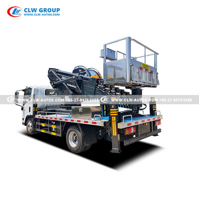 ISUZU 4x2 30-Meter Aerial Work Platform with 200kg Stainless Steel Bucket and Telescopic Manlift