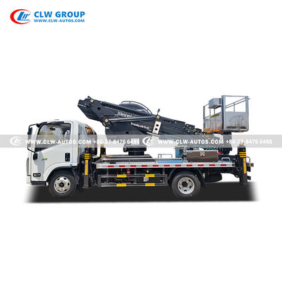 ISUZU 4x2 30-Meter Aerial Work Platform with 200kg Stainless Steel Bucket and Telescopic Manlift