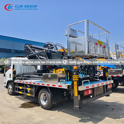 ISUZU 4x2 30-Meter Aerial Work Platform with 200kg Stainless Steel Bucket and Telescopic Manlift