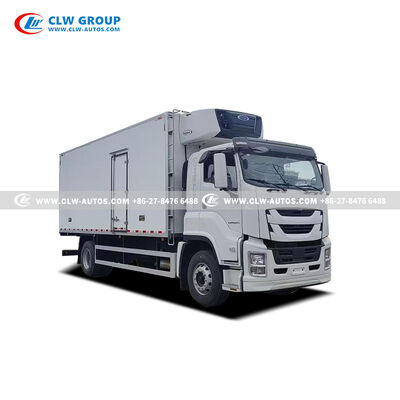 ISUZU 4HK1-TC60 10Tons Meat Hook Refrigerated Truck with Carrier Supra 850S Independent Cooling
