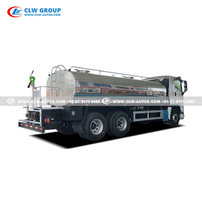 ISUZU 6×4 Stainless Steel Water Tanker Truck with Food-Grade Tank and Dual-Use Sprinkler Functionality