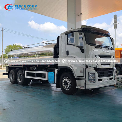 ISUZU 6×4 Stainless Steel Water Tanker Truck with Food-Grade Tank and Dual-Use Sprinkler Functionality