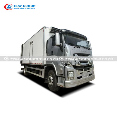 ISUZU 10-Ton Frozen Meat Reefer Truck with Carrier Citimax 1100 and Stainless Steel Meat Rail System