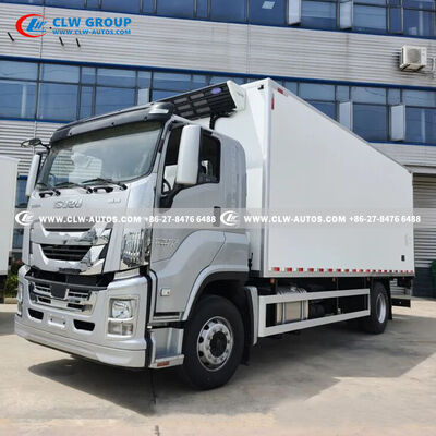 ISUZU 10-Ton Frozen Meat Reefer Truck with Carrier Citimax 1100 and Stainless Steel Meat Rail System