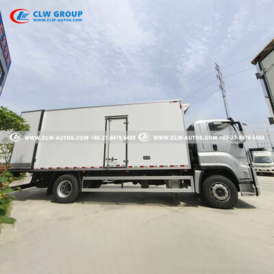 ISUZU 10-Ton Frozen Meat Reefer Truck with Carrier Citimax 1100 and Stainless Steel Meat Rail System