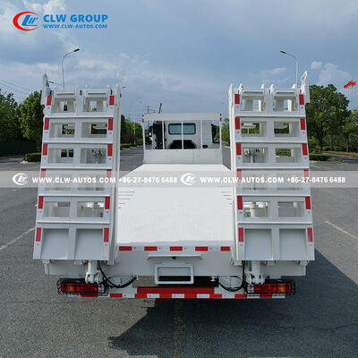 Sinotruk HOWO 8x4 400HP Flatbed Truck with 9m Manganese Steel Deck and Hydraulic Ramp for Heavy Machinery Transport