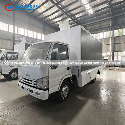 ISUZU 100P LED Advertising Truck with 120HP Euro 4/6 Engine, Hydraulic Screen Protection & 18kW Silent Generator