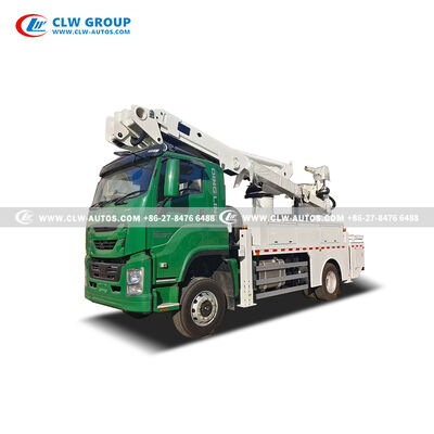  RHD ISUZU 21m Bucket Truck – 69kV Insulated Aerial Work Platform for South Pacific Live-Line Repair